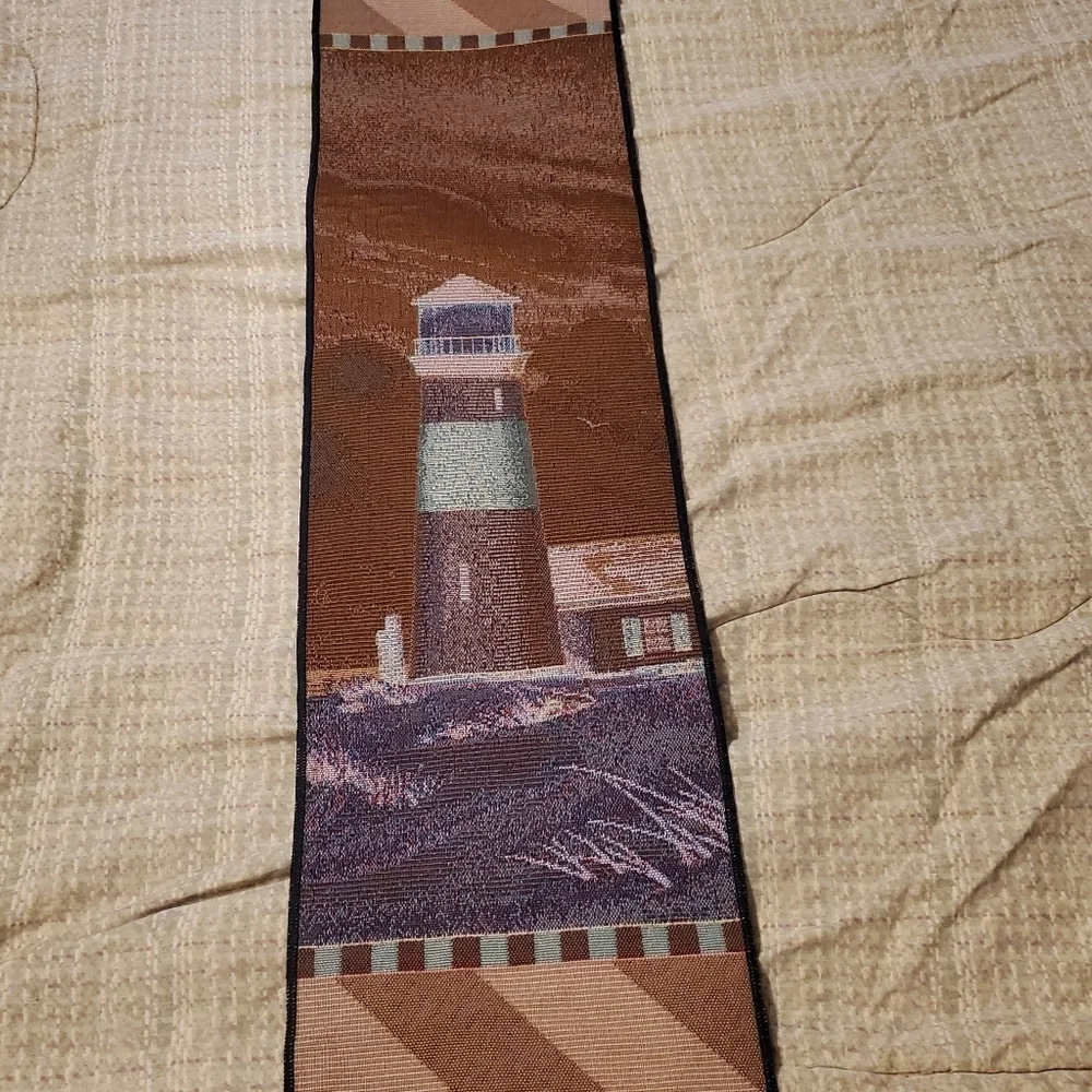 Vintage Lighthouse Hanging Beach Ocean Tapestry 9